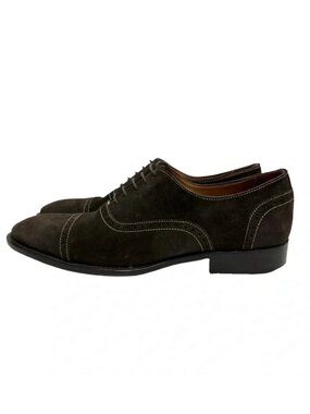 Paul Evans Suede Brogue Oxfords Shoes Brown Leather Suede Preppy Men’s Size 9